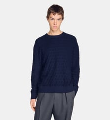 Pull en maille éponge Sandro