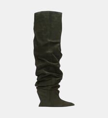 Cuissardes Wedge en cuir suédé Balmain