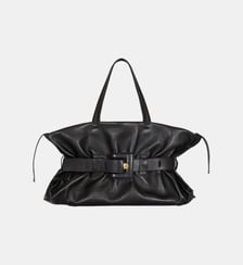 Sac Anthem Zip Large en cuir de veau Balmain