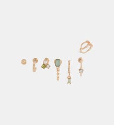 Set de 7 petites boucles et bijou d'oreille Balaboosté