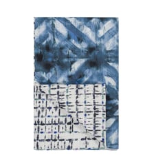 Couvre-lit imprimé en gabardine de coton, PARQUET BATIK INDIGO Designers Guild