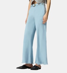 Pantalon en lin mélangé avec ceinture Pinko
