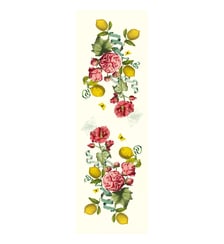 Chemin de table lin & coton lavé 190 g/m² imprimé multicolore Citrons de menton romance Garnier Thiebaut