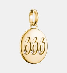 Pendentif Charm numéro angélique 666 avec pierres blanches Connect Thomas Sabo