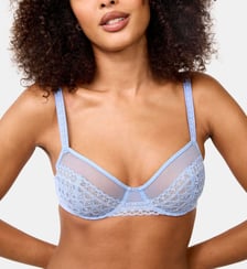 Soutien-gorge corbeille Rétro Chic bleu Maison Lejaby