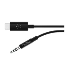 Câble Jack 3.5mm Rockstar + Connecteur USB-C Belkin