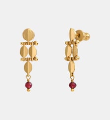 Boucles d'oreilles pendantes tiges percées   - Babylone Satellite