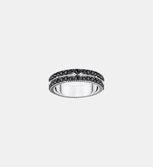 Thomas Sabo Bague en argent noirci avec zircon noir argent sterling, noirci Thomas Sabo