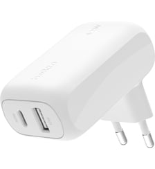 Chargeur USB-C 30W Power delivery + USB-A 12W Belkin