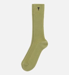 Chaussettes Ami De Coeur Noir unisexes en Coton AMI Paris