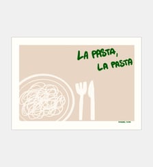 Poster   La Pasta, La Pasta - Engberg Studio Poster & Frame