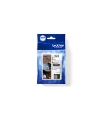 Cartouche d'encre Pack Multipack 4 Originales LC422 (Noir + 3 Couleurs) - LC422VAL Brother