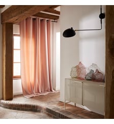 Rideau À Oeillets Dorés Tamisant Velours mat au tissage dense Madura