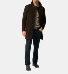 Manteau pardessus droit mi-long en laine mélange Murchison Rodd & Gunn