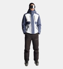 Manteau court droit à logo à capuche courte Fusalp