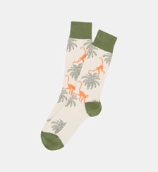 Chaussettes en coton - Singe Beige Arthur