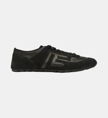 Baskets Racer 45 en daim et agneau Balmain