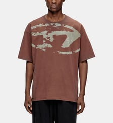 T-shirt avec logo floqué effet vieilli Diesel