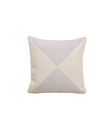 Housse De Coussin  Coton épais et broderie chaînette rayée bicolore Madura