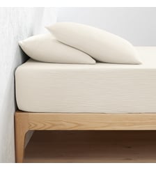 Drap-housse uni gaze de coton bonnet 30cm La Redoute Interieurs