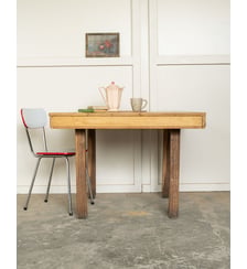 Table à manger de campagne en bois Romy N°1568 - Produit chiné Debongout