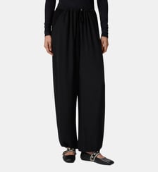 Pantalon wide leg avec taille élastique Pinko
