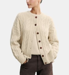 Cardigan maxi torsades en cachemire  Bompard