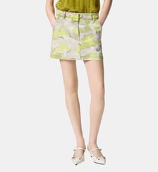 Mini-jupe camouflage Pinko