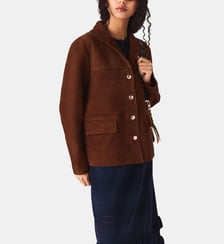 Veste en suède Maje