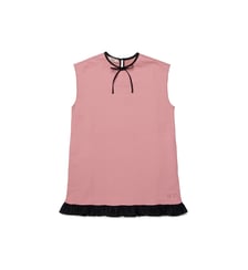 Robe avec volant et nœud contrastant N°21