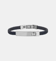 Bracelet souple Simon en Acier 316L avec diamant blanc Phebus