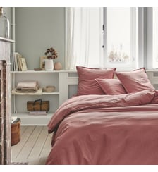 Parure de lit unie en coton, taies rectangles, TOUT DOUX Essix