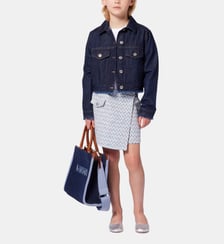 Blouson court en jean Lanvin Kids