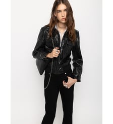 Blouson Veramy Cuir Glossy Zadig&Voltaire