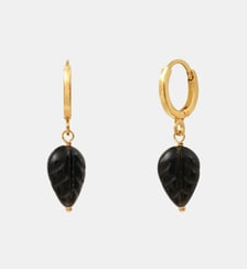 Boucles d'oreilles créoles   doré à l'or fin - Arizona Dream Satellite
