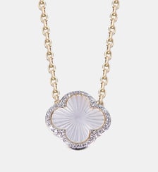 COLLIER LUMIERE NACRE BLANCHE + DIAM. J. OR750 Morganne Bello