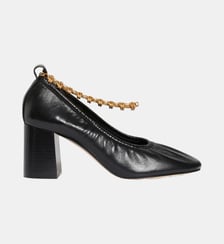 Escarpins Souple En Cuir Avec Chaîne Vanessa Bruno