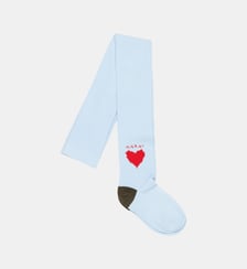 Collants avec cœur et logo Marni