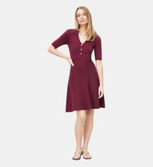 Robe rteyla - Motif uni - Viscose lenzing ecovero Caroll