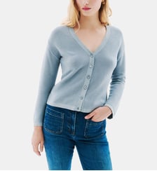 Gilet mleonard - Motif uni - Coupe droite Caroll