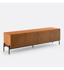 Meuble TV vintage, 4 portes, longueur 160 cm La Redoute Interieurs