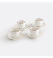 Lot de 4 tasses/sous-tasses à thé porcelaine La Redoute Interieurs