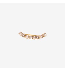 Dessus d'oreille doré vintage rose - PARIS Caroline Najman