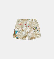 Short cargo avec logo Diesel Kids