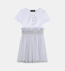 Robe manches courtes bi-matiere Karl Lagerfeld Kids