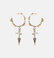 Boucles d'oreilles créoles pendantes perles OPRHIE Hipanema