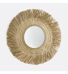 Miroir rond forme soleil en herbier Ø102cm La Redoute Interieurs
