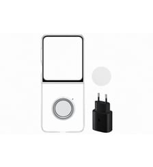 Pack Z Flip 5 transparente + secteur 25W Samsung