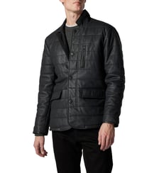 Veste doudoune en cuir suède Ashwell Rodd & Gunn