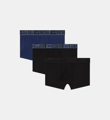 Lot de trois boxers en coton stretch avec ceinture ton sur ton Diesel